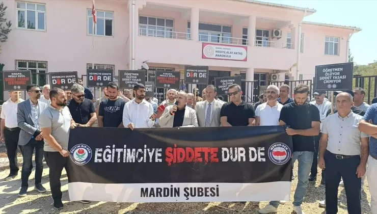 Mardin’de Velinin Öğretmenle Kavgası Güvenlik Kamerasına Yansıdı