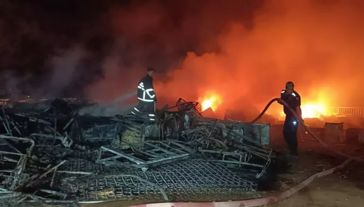 Kızıltepe’de Madde Bağımlıları Geri Dönüşüm Tesisini Ateşe Verdi