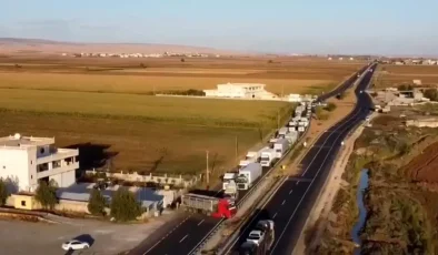 Nusaybin’de Tır Bariyerlere Çarptı, Maddi Hasar Oluştu